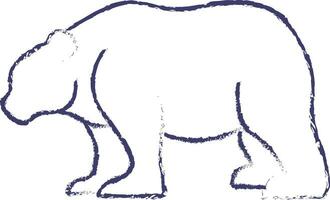 orso mano disegnato vettore illustrazione