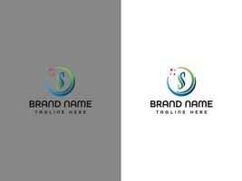 moderno lettera logo design vettore