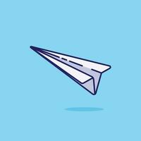 carta aereo semplice cartone animato vettore illustrazione marketing concetto icona isolato