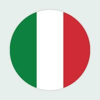 Italia bandiera vettore icona design. Italia cerchio bandiera. il giro di Italia bandiera.
