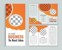 design di brochure, modello di brochure, ripiegamento creativo, brochure di tendenza vettore