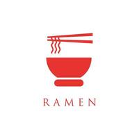 spaghetto o ramen logo vettore illustrazione. asiatico tagliatelle concetto loghi.