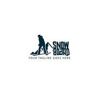 Snowboard logo vettore