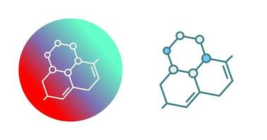 icona del vettore della molecola