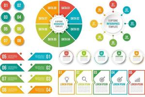 grande set di elementi infografici vettoriali