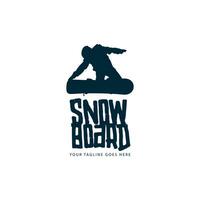 Snowboard logo vettore