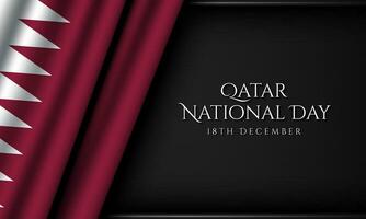 disegno di sfondo della giornata nazionale del qatar. vettore