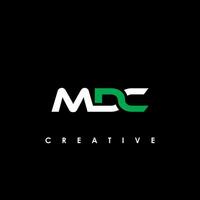 mdc lettera iniziale logo design modello vettore illustrazione