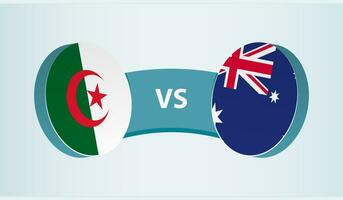 algeria contro Australia, squadra gli sport concorrenza concetto. vettore