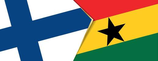 Finlandia e Ghana bandiere, Due vettore bandiere.