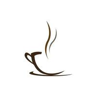 caffè tazza logo vettore icona illustrazione design
