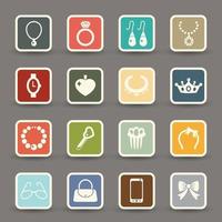 accessori icons.vector eps10 vettore