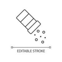 spruzzare l'icona lineare del sale vettore
