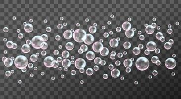 illustrazione vettoriale di bolle di sapone.