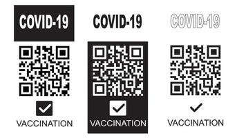 pass vaccinazione covid. illustrazione vettoriale