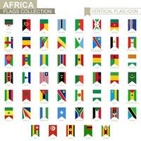 verticale bandiera icona di Africa. vettore