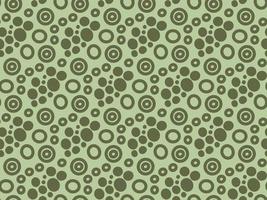 sfondo vettoriale senza cuciture con cerchi rotondi su verde chiaro