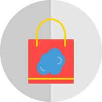 shopping Borsa nube vettore icona design