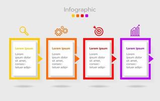 il modello di infografica ha un passaggio o un'opzione vettore