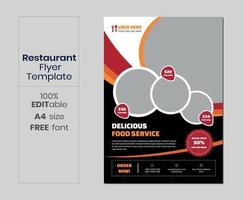 set di menu del ristorante e modelli di progettazione di volantini. vettore