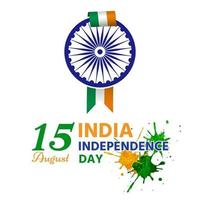 il giorno dell'indipendenza dell'India ha una ruota attaccata al nastro vettore