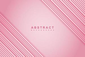 sfondo rosa astratto con linee diagonali e stile papercut vettore