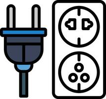 elettrico presa vettore icona design