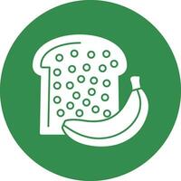 Banana pane vettore icona design