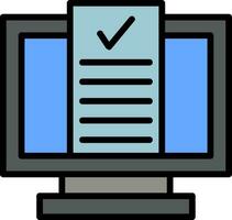 del desktop computer vettore icona design