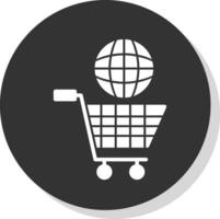 shopping globo vettore icona design