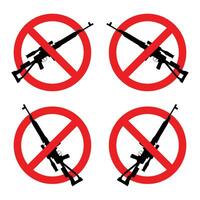 fermare pistola violenza cartello, pistola controllo cartello vettore. vettore