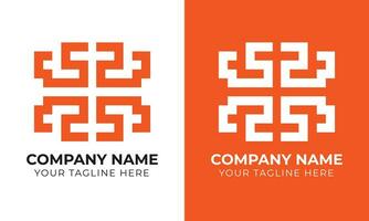 creativo aziendale moderno minimo monogramma astratto attività commerciale logo design modello gratuito modello vettore