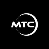 mtc lettera logo disegno, ispirazione per un' unico identità. moderno eleganza e creativo design. filigrana il tuo successo con il Impressionante Questo logo. vettore