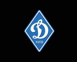 dinamo kyiv club simbolo logo Ucraina lega calcio astratto design vettore illustrazione con nero sfondo