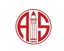 antalyaspor logo club simbolo tacchino lega calcio astratto design vettore illustrazione