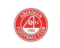 aberdeen fc club logo simbolo Scozia lega calcio astratto design vettore illustrazione