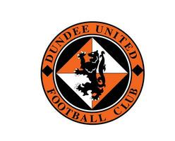 dundee unito fc club logo simbolo Scozia lega calcio astratto design vettore illustrazione
