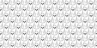 fantasma senza soluzione di continuità modello vettore Halloween spaventoso diavolo il male sciarpa isolato ripetere sfondo piastrella sfondo cartone animato illustrazione regalo avvolgere scarabocchio bianca design