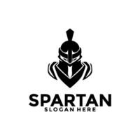 spartano logo vettore, spartano casco logo vettore illustrazione design modello