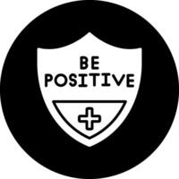 essere positivo vettore icona