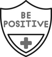 essere positivo vettore icona