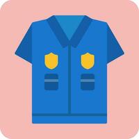 polizia uniforme vettore icona