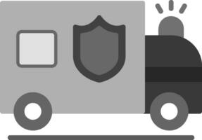 polizia furgone vettore icona