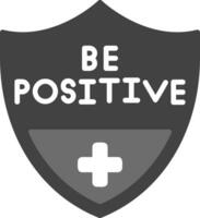 essere positivo vettore icona