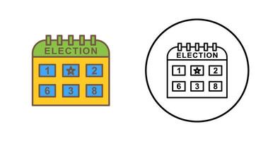 elezione giorno vettore icona