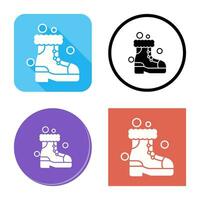 scarpe da neve vettore icona