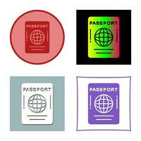 passaporto vettore icona