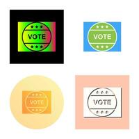 votazione etichetta vettore icona