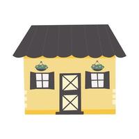 carino casa colorata colorato vettore piatto illustrazione vivaio