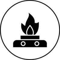 olio fuoco vettore icona